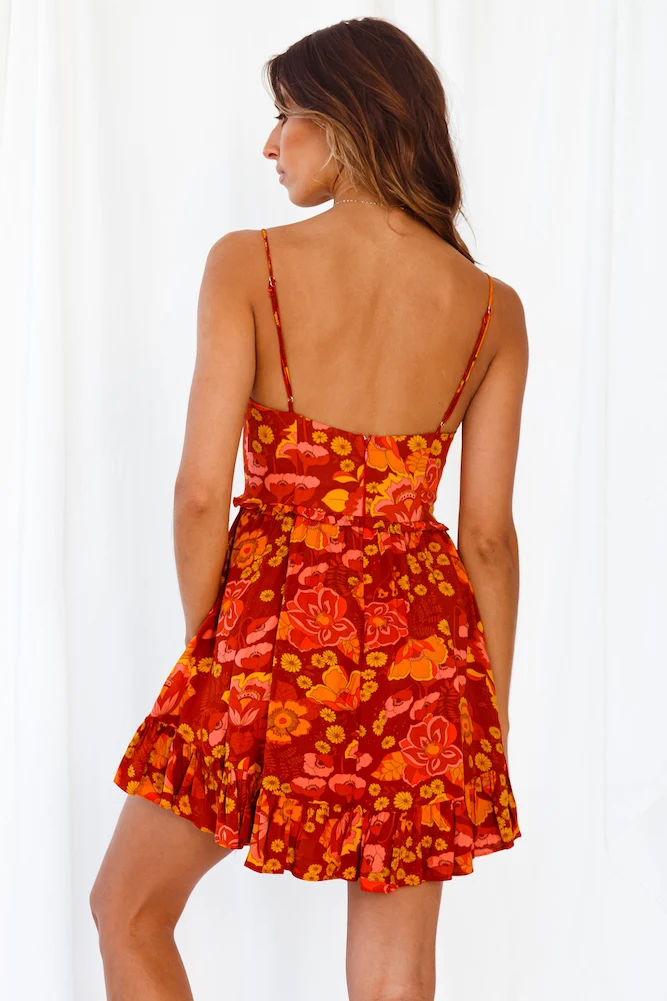 Lessons On Love Dress Red - Image 5