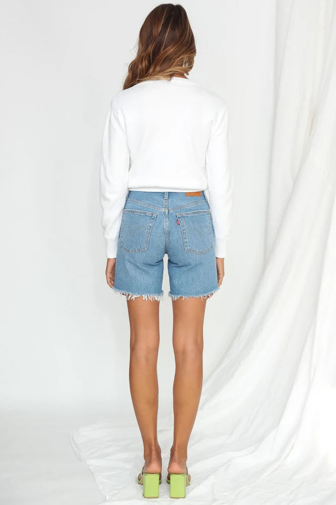 LEVI'S 501 Mid Length Shorts Denim - Image 5