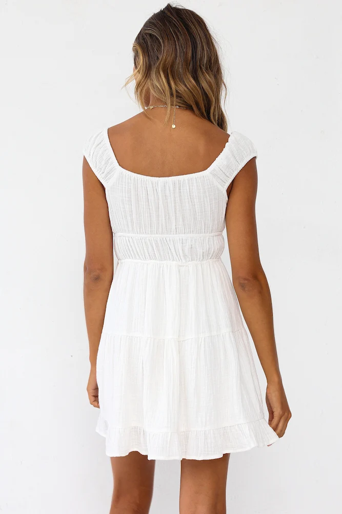 Life Is But A Dream Dress White - Image 6