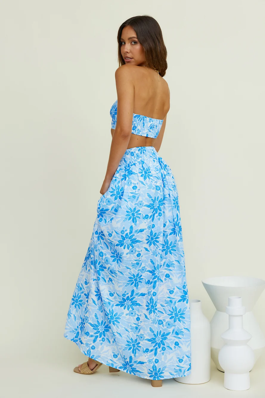 Lights Up Maxi Skirt Blue - Image 9