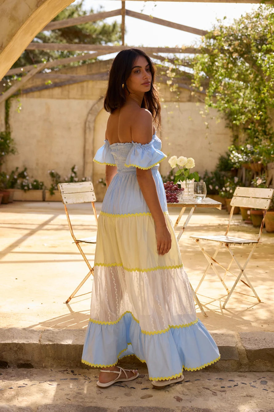 Lillis and Lemons Maxi Dress Blue - Image 9