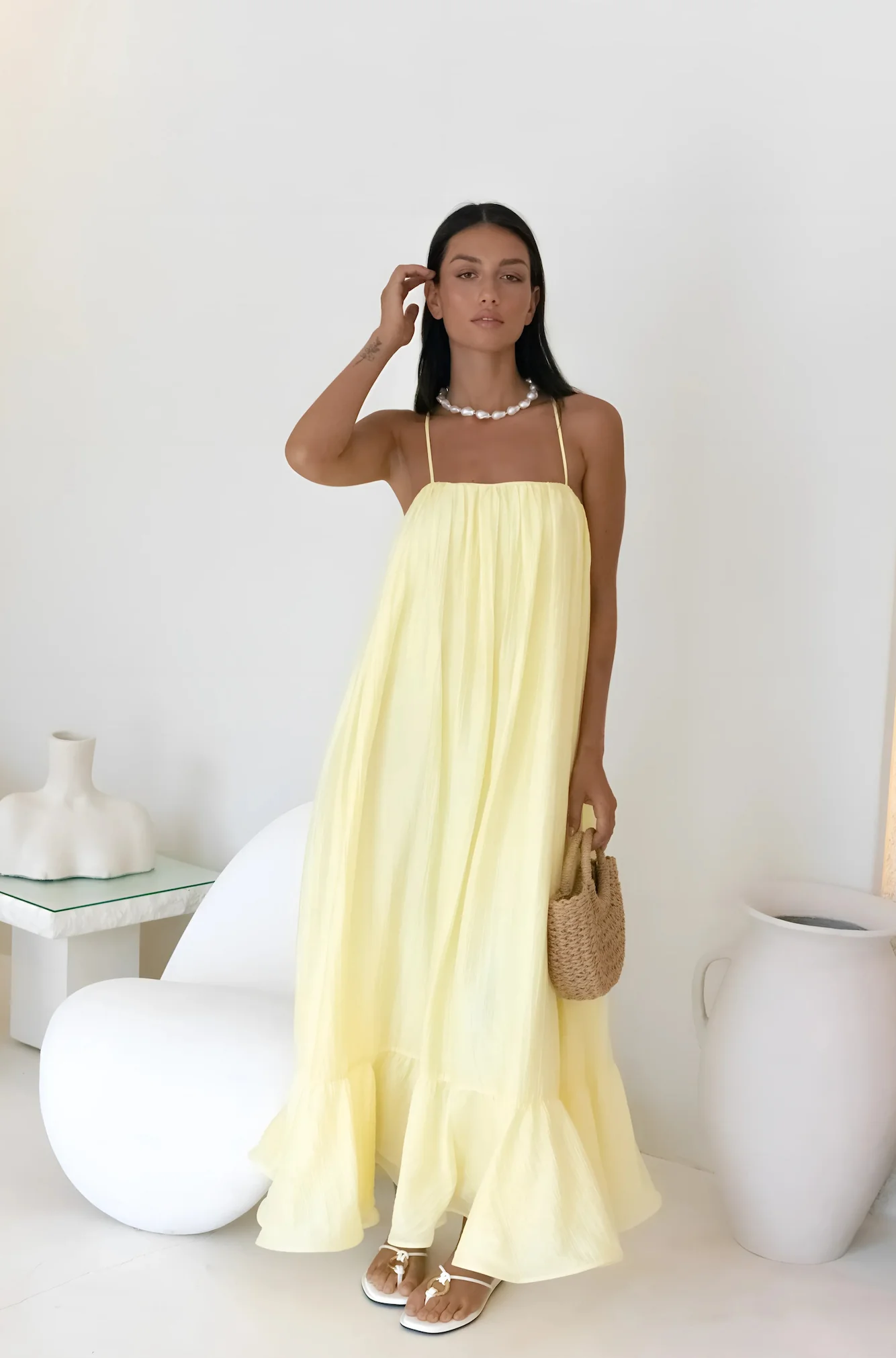 Limoncello Spritz Maxi Dress Yellow - Image 3
