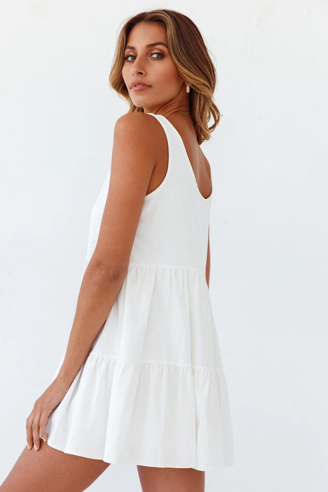 Live In Bliss Dress White - Image 4