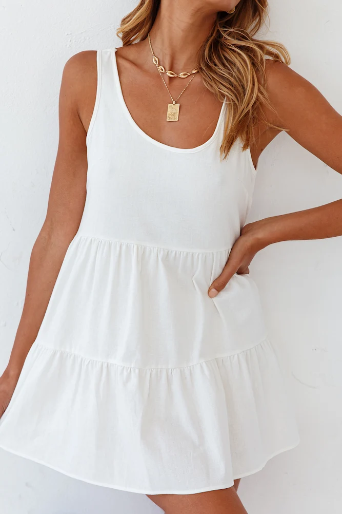 Live In Bliss Dress White - Image 8