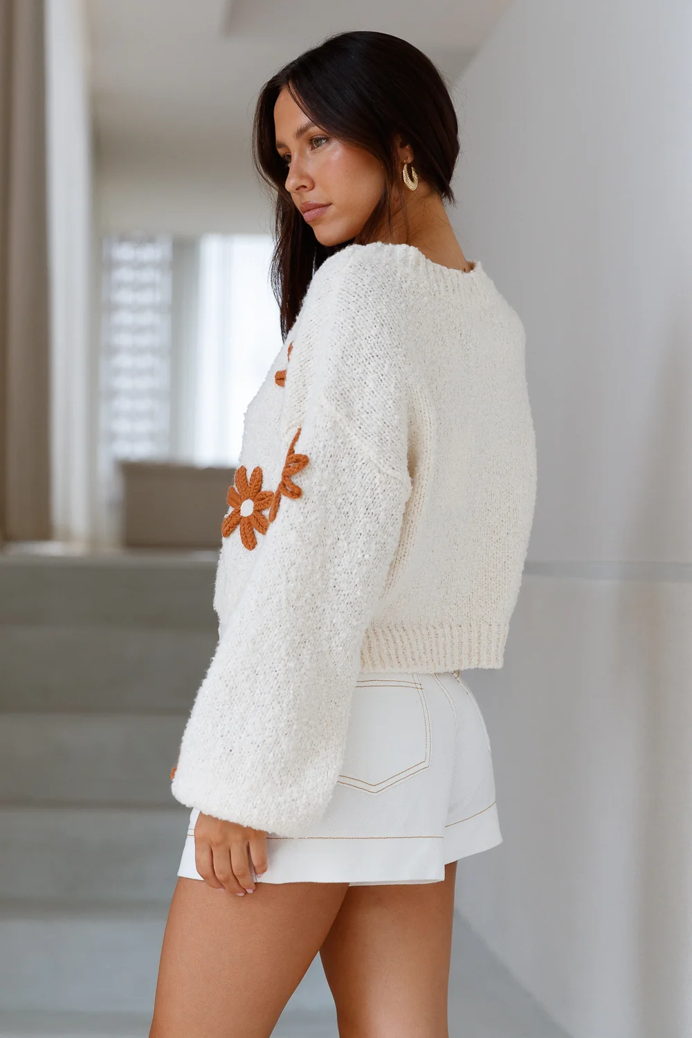 Lost Dreamer Knit Cardigan Natural - Image 6