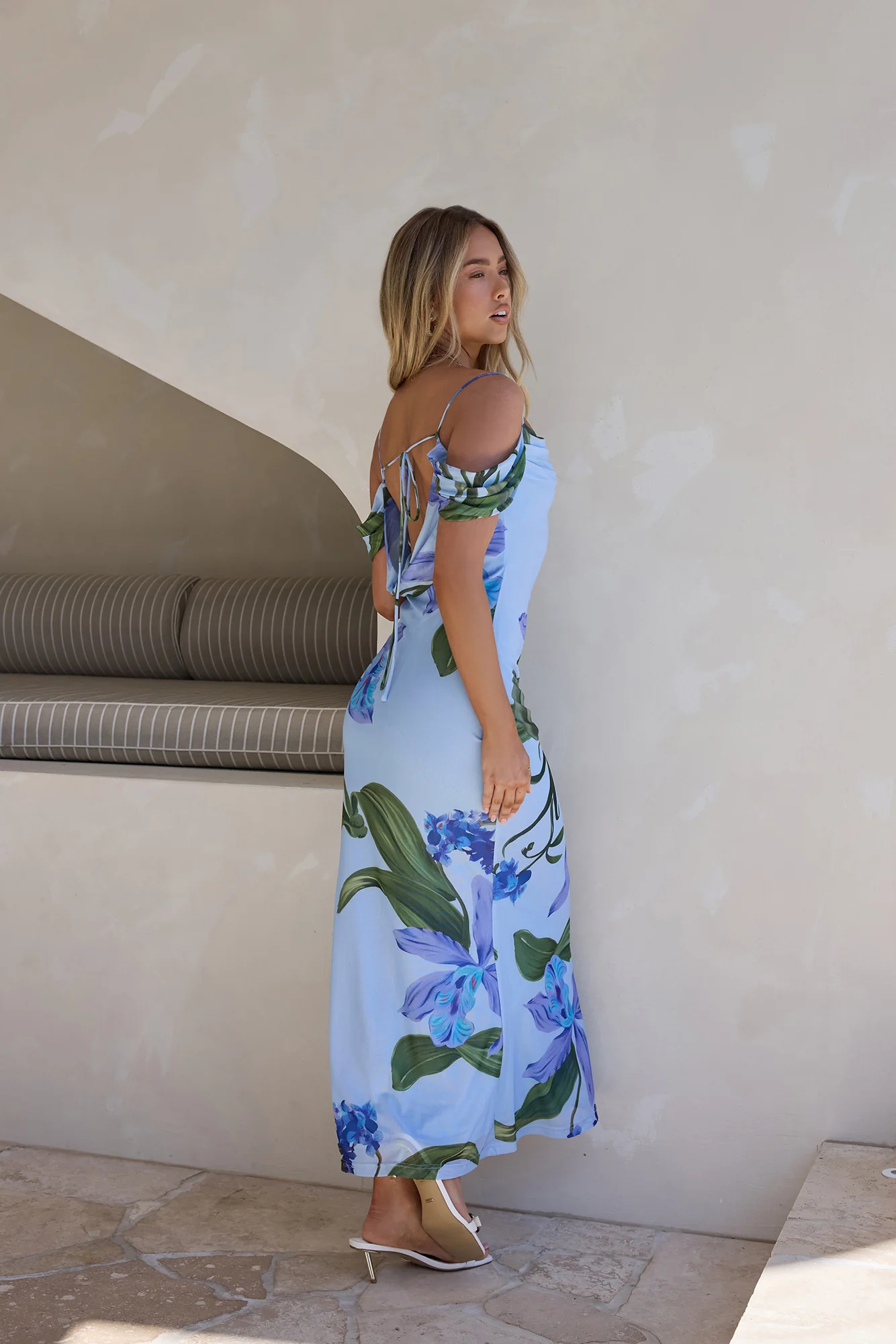 Lost In Your Eyes Mesh Maxi Dress Blue - Image 10