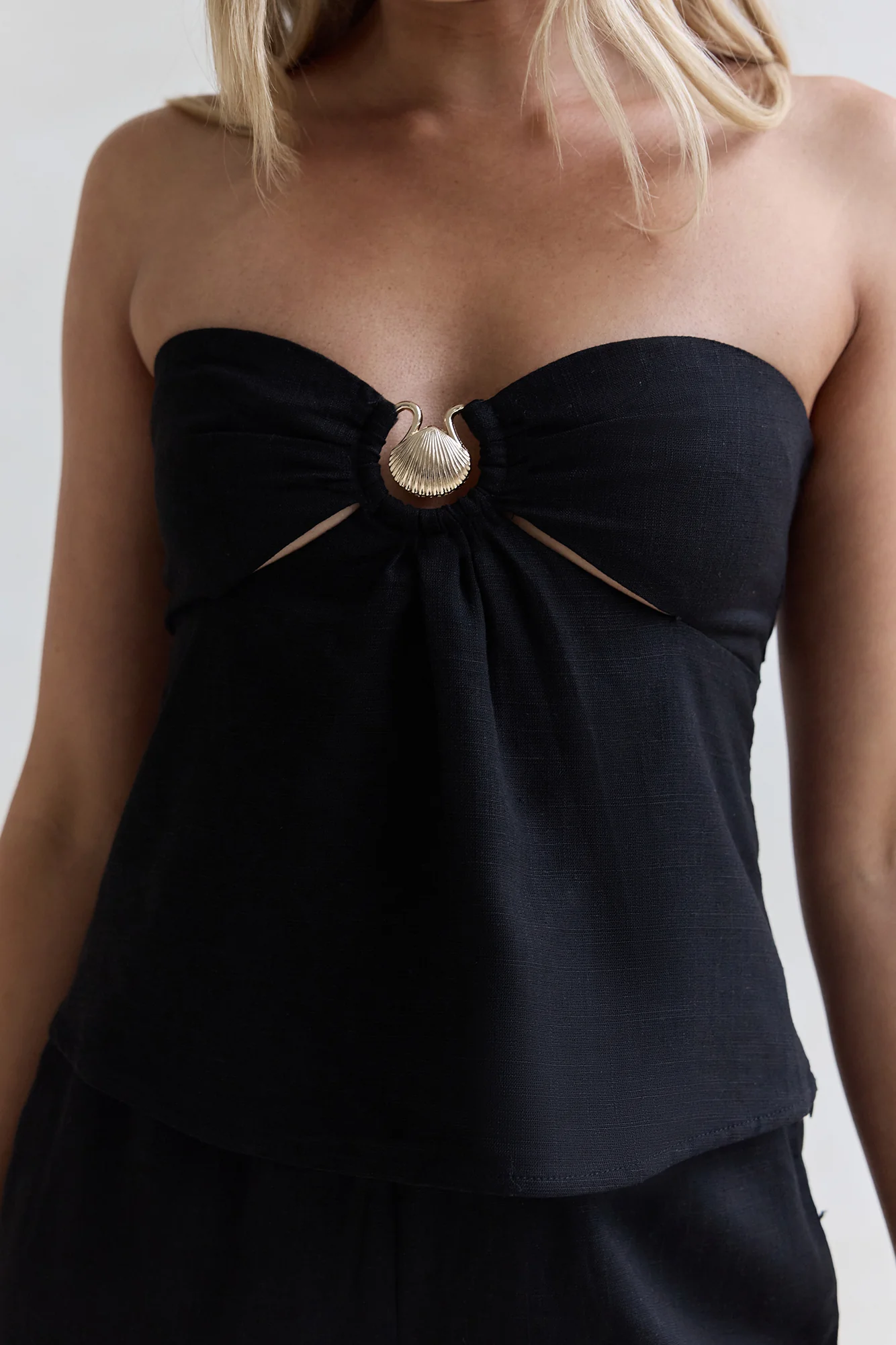 Lost My Way Strapless Top Black - Image 9
