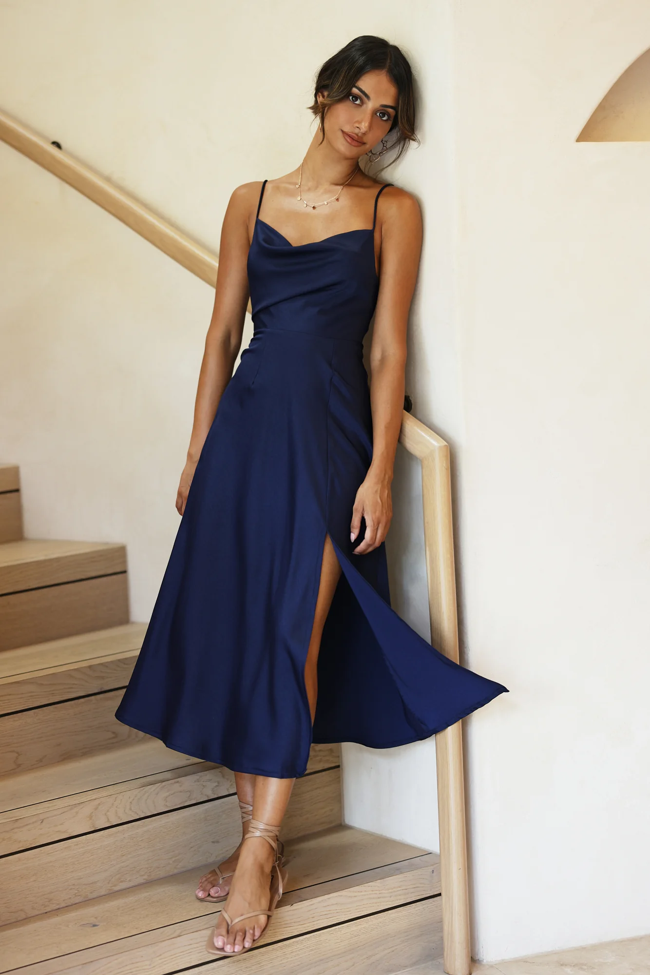 Love Games Maxi Dress Navy - Image 2