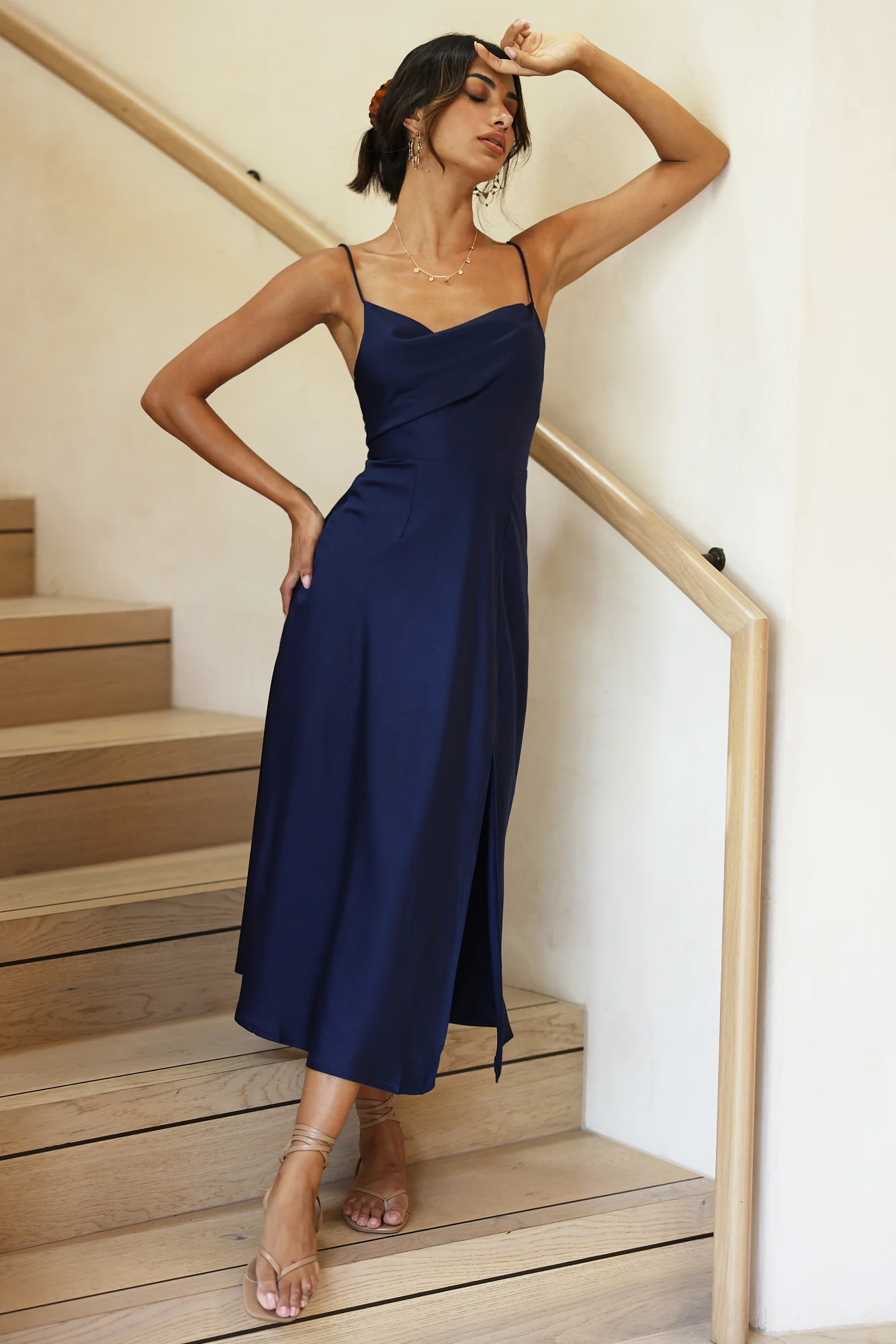 Love Games Maxi Dress Navy - Image 4