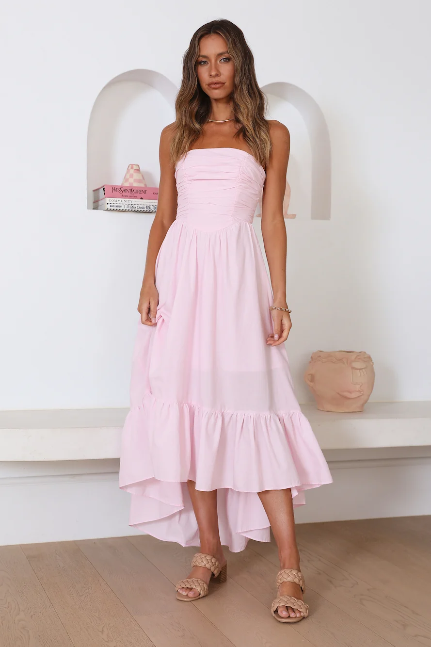 Love In The Summer Maxi Dress Pink - Image 3