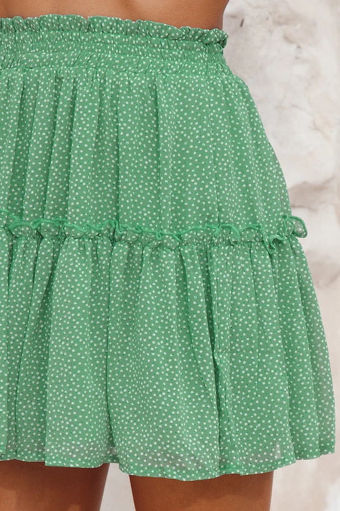 Love Nest Mini Skirt Green - Image 4