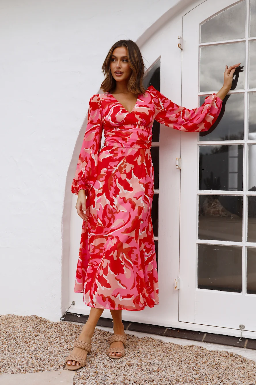Love The Way Maxi Dress Red - Image 3