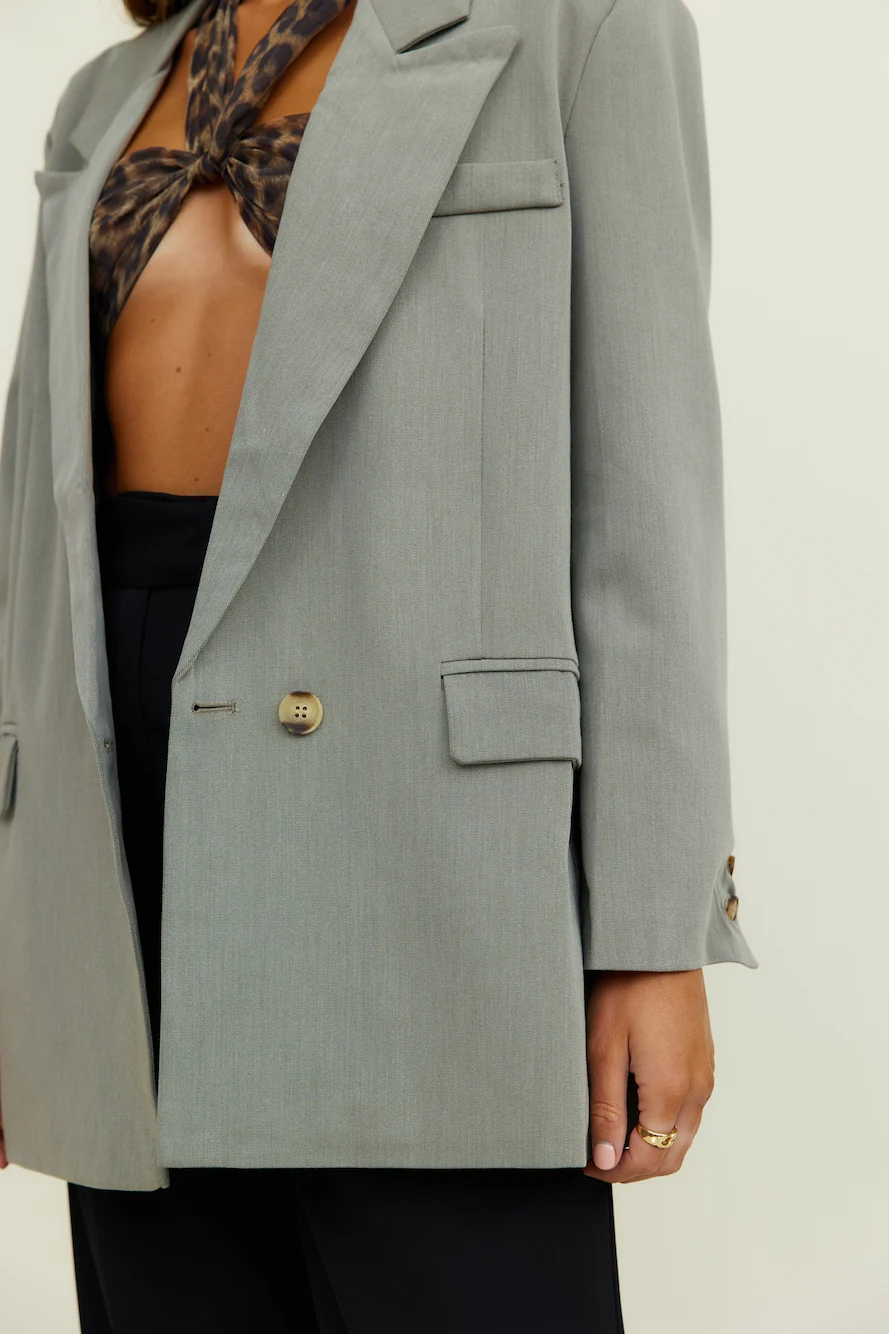 Luminary Ode Blazer Grey - Image 7