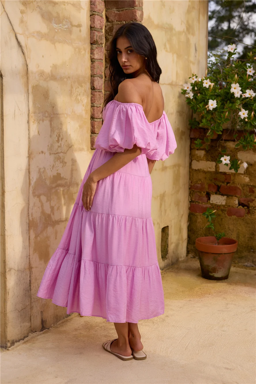 Lush Petal Maxi Dress Pink - Image 2