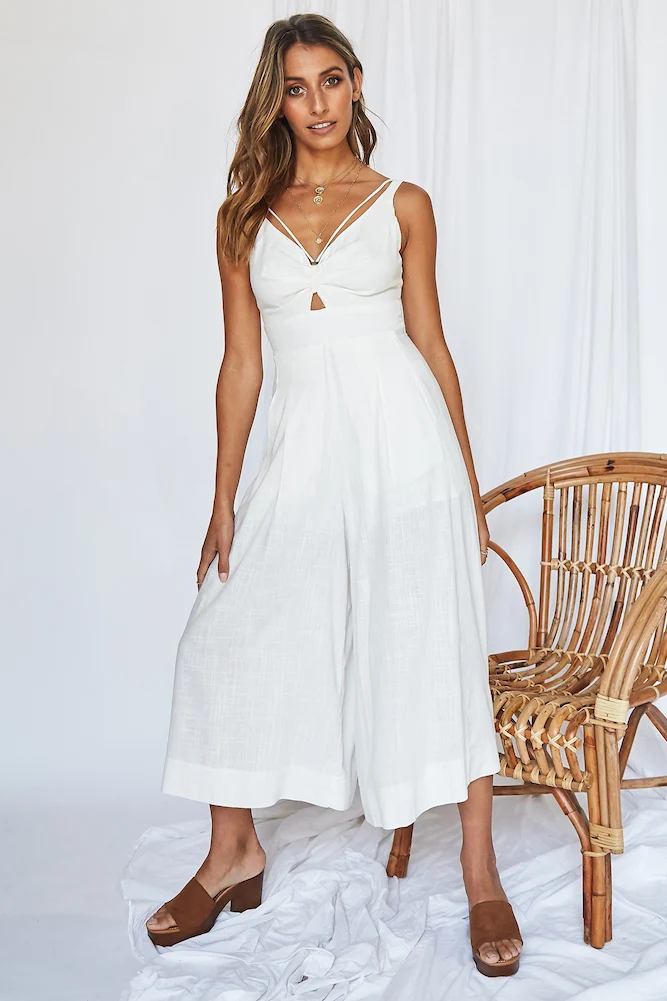 Luxe Getaway Jumpsuit White - Image 6