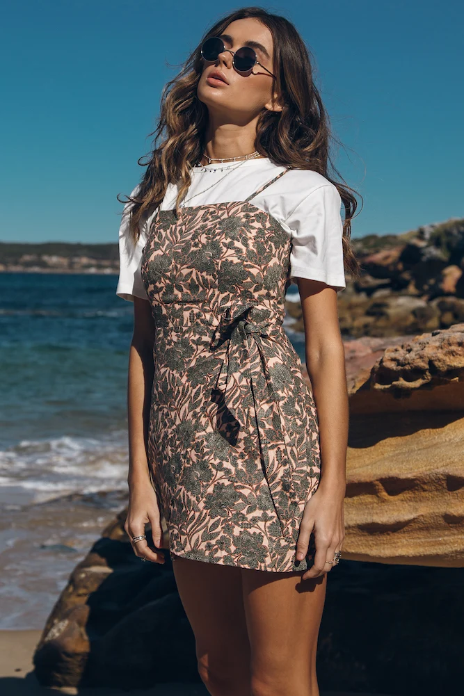 Maddox Dress Khaki - Image 3