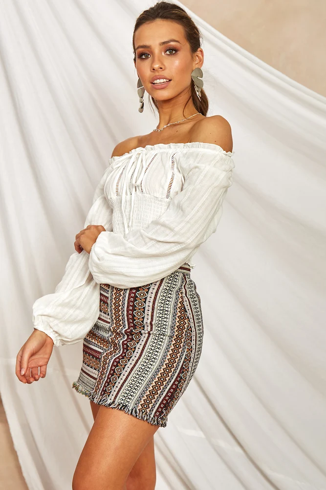 Majestic Crop Top White