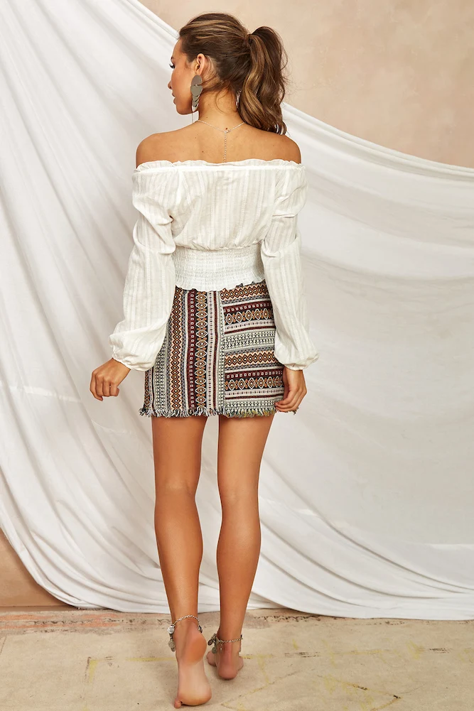 Majestic Crop Top White - Image 4