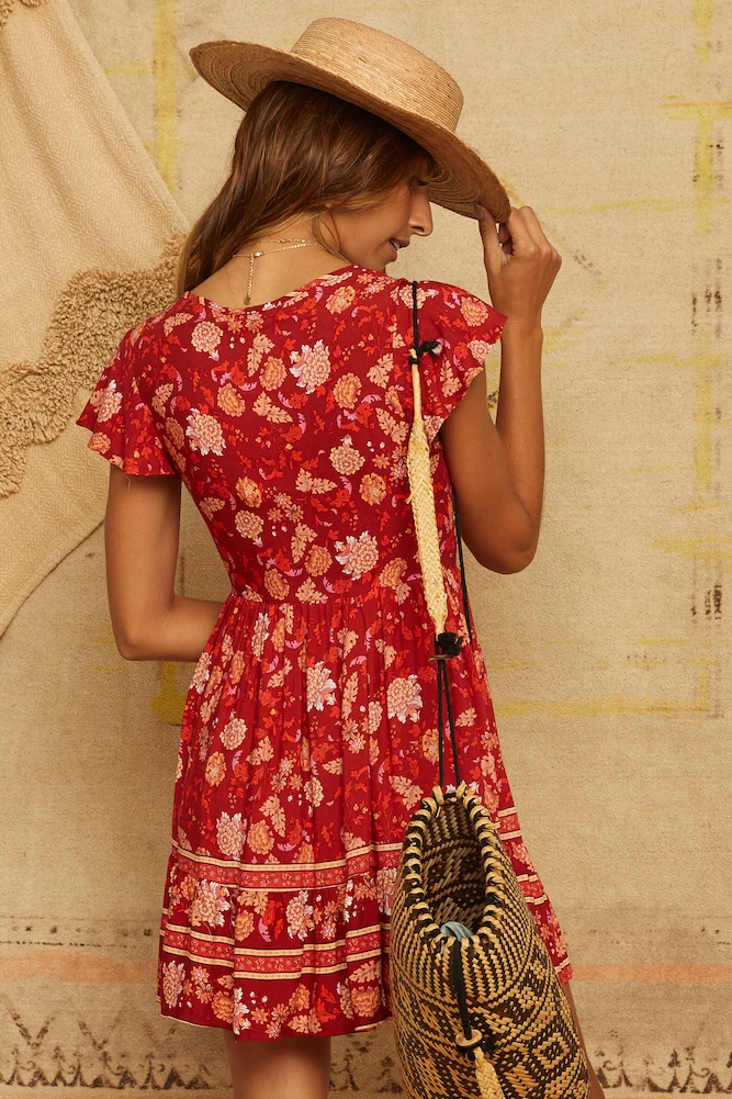 Malone Dress Red - Image 5