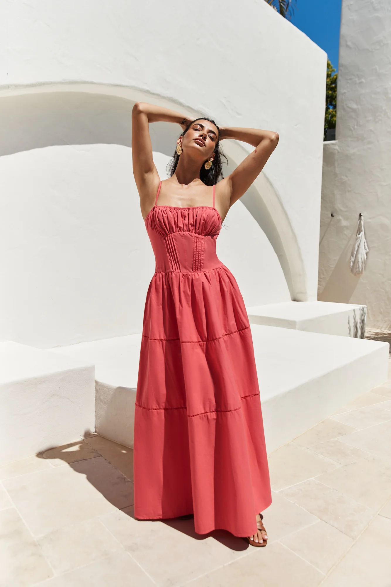 Mandy More Maxi Dress Red - Image 7