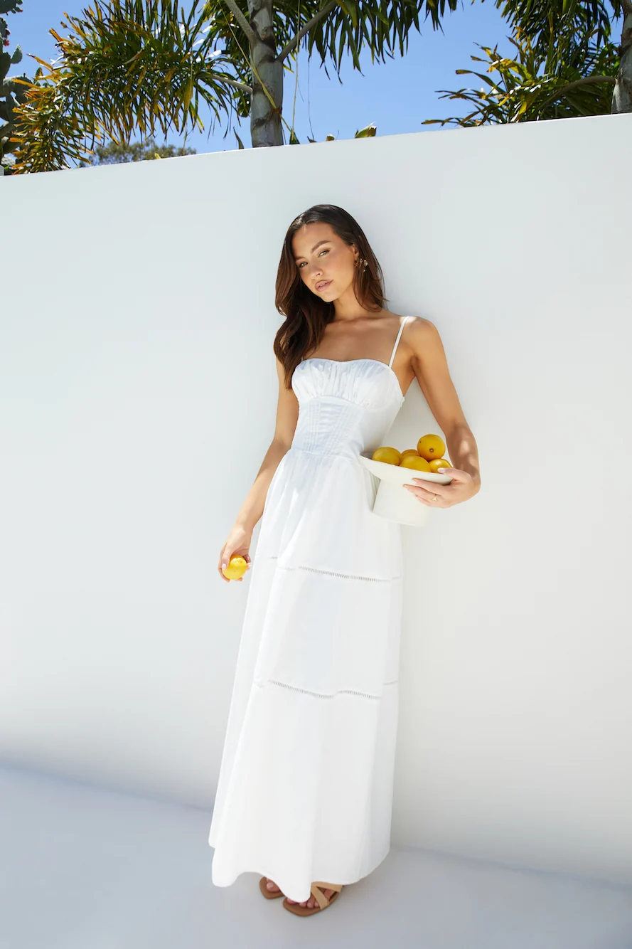 Mandy More Maxi Dress White - Image 3