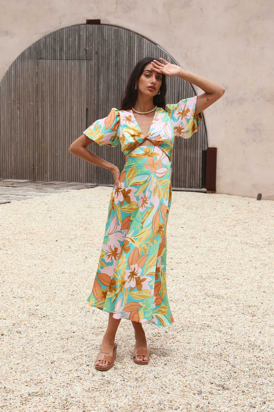 Margaret Maxi Dress Green - Image 3