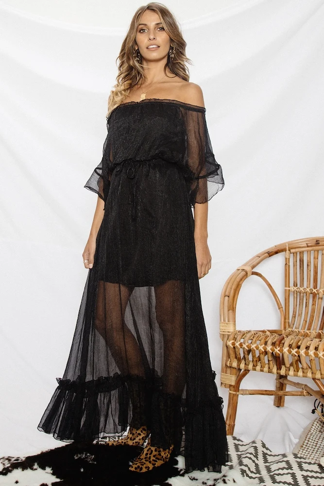 Masala Maxi Dress Black - Image 9