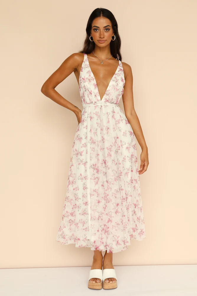 Mayflower Maxi Dress Pink - Image 3