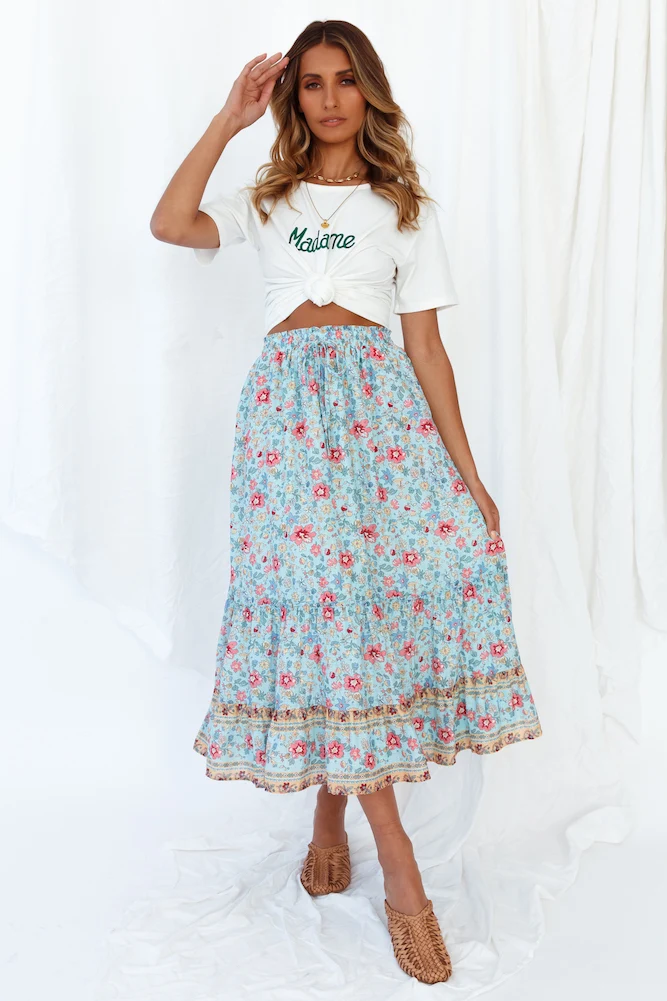 Me And The Sea Midi Skirt - Image 6
