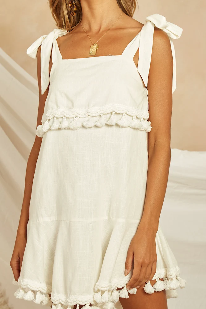 Meadow Springs Dress White - Image 8