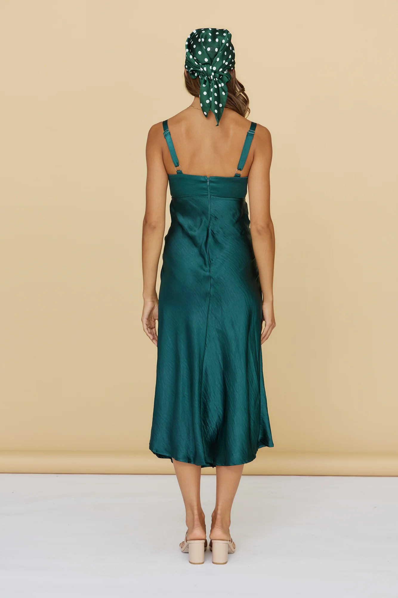 Midnight Dreamer Maxi Dress Forest Green - Image 4