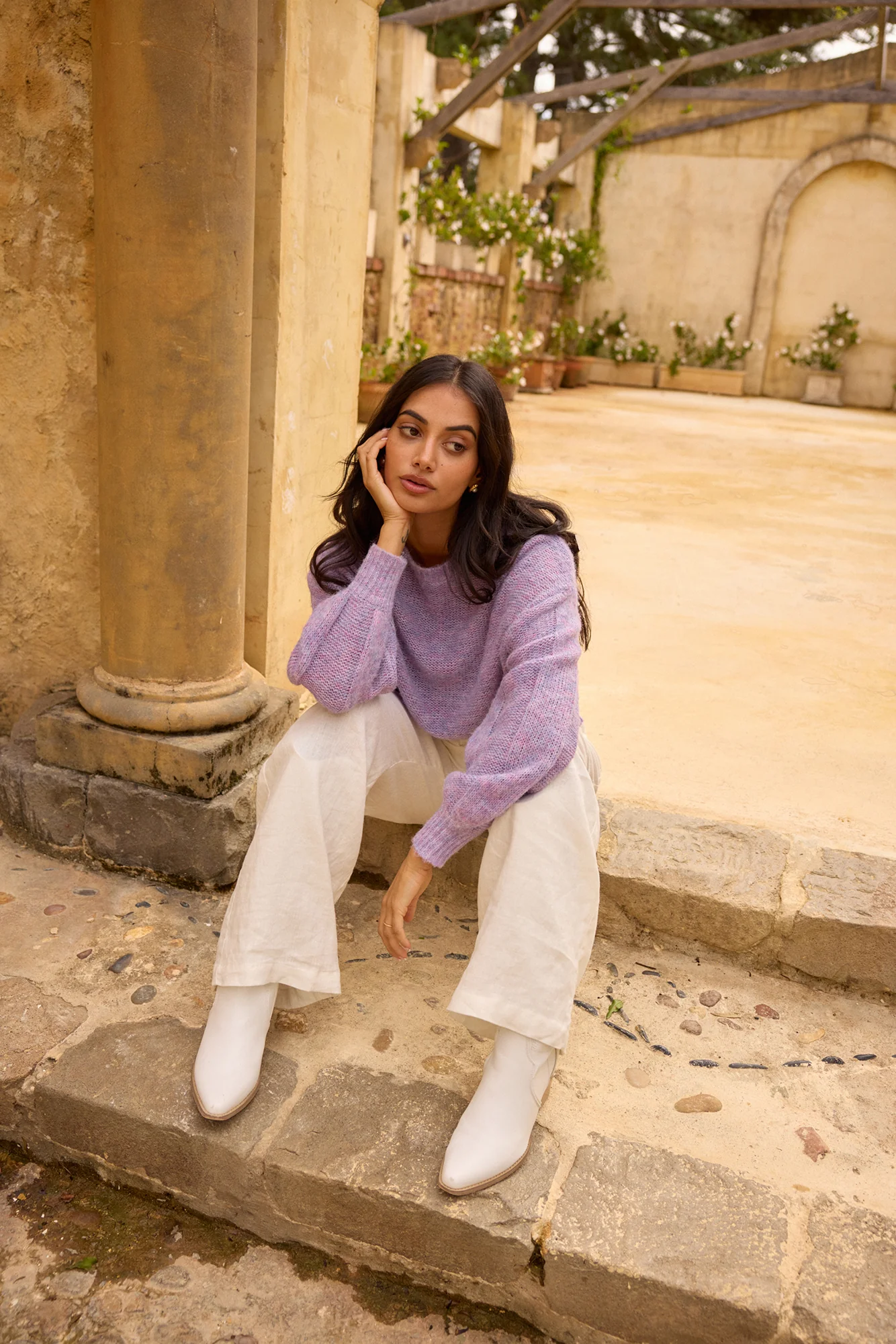 Mikale Knit Jumper Purple - Image 4