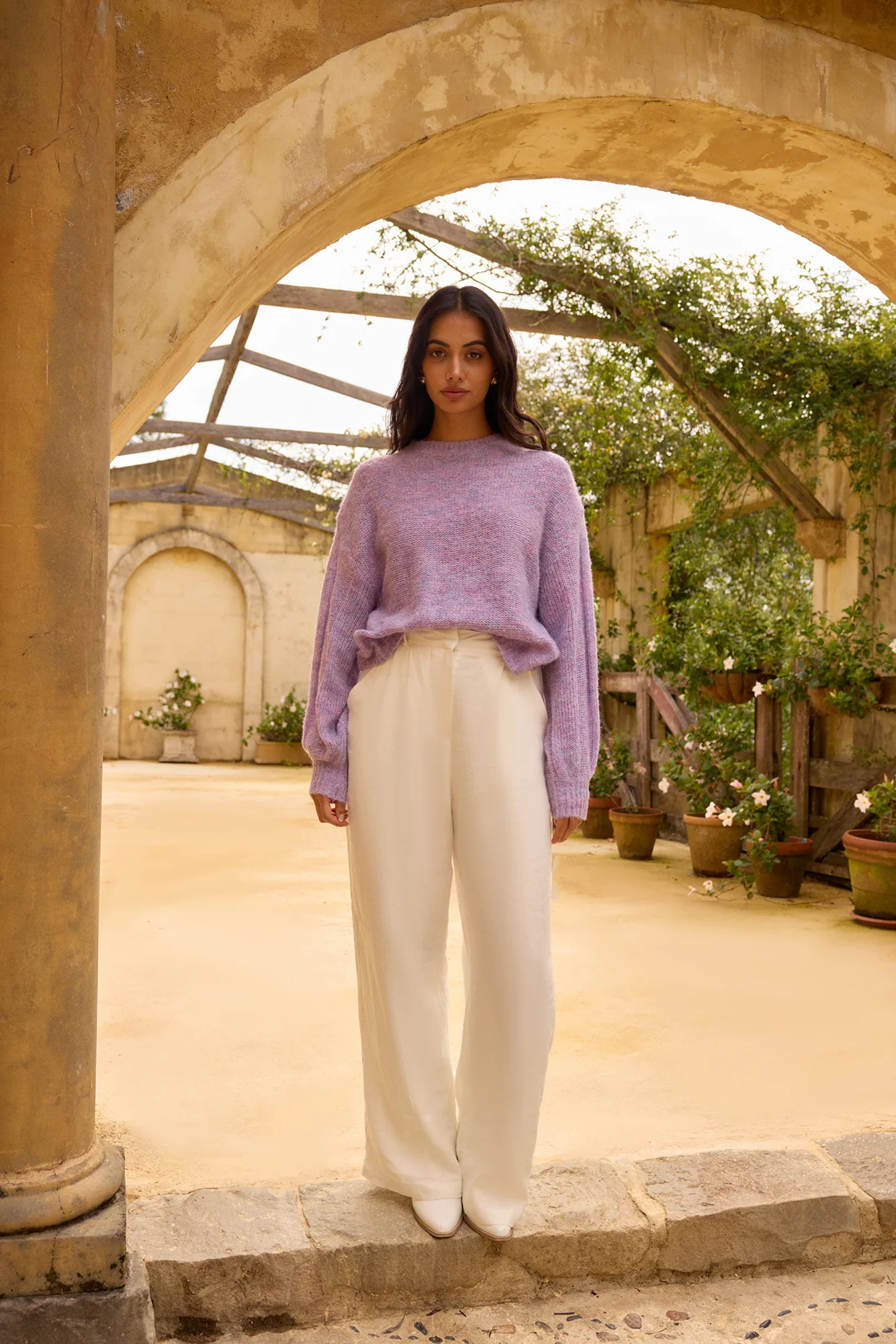 Mikale Knit Jumper Purple - Image 5