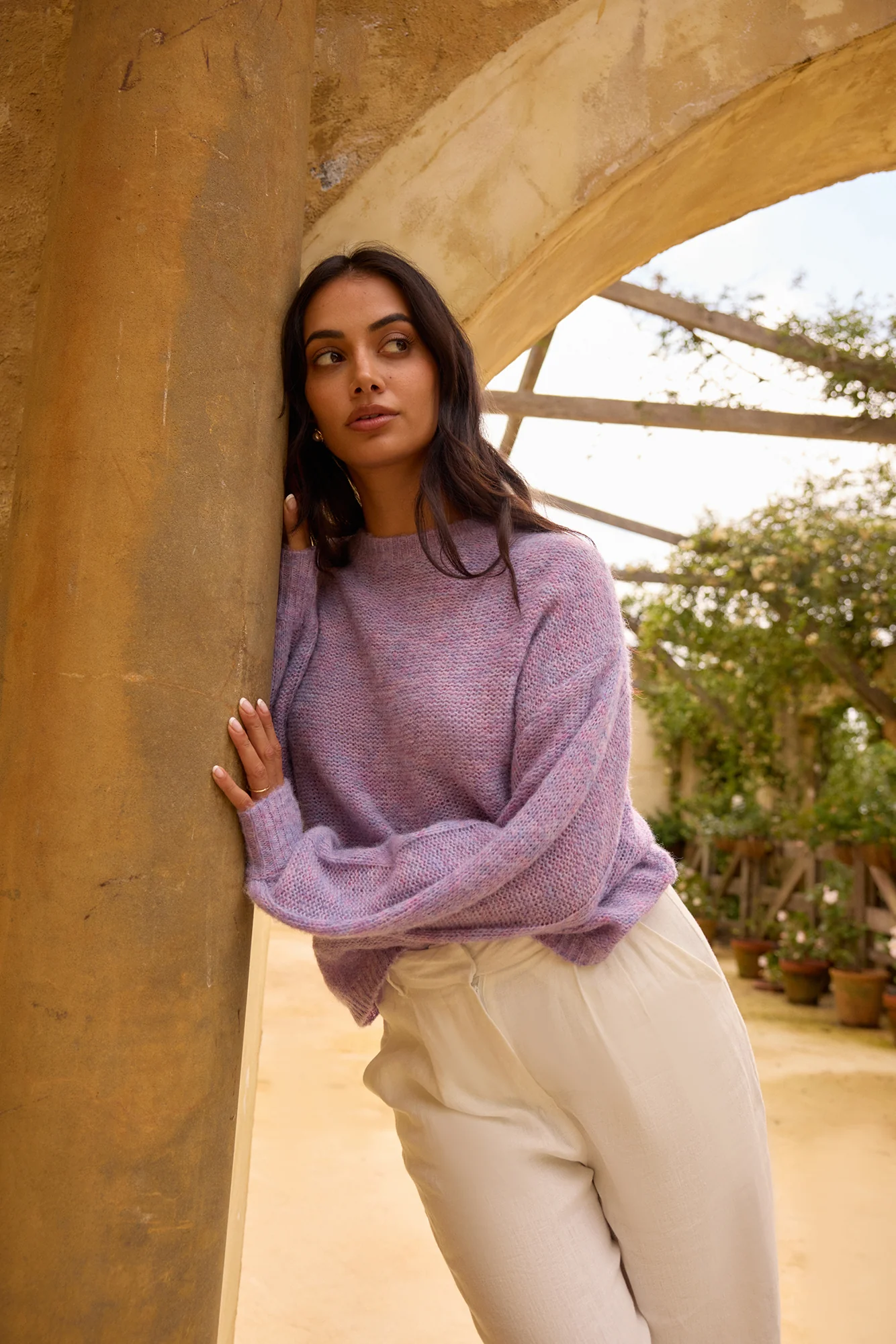 Mikale Knit Jumper Purple - Image 8