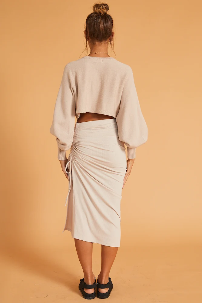 Minutes To Sundown Knit Beige - Image 15