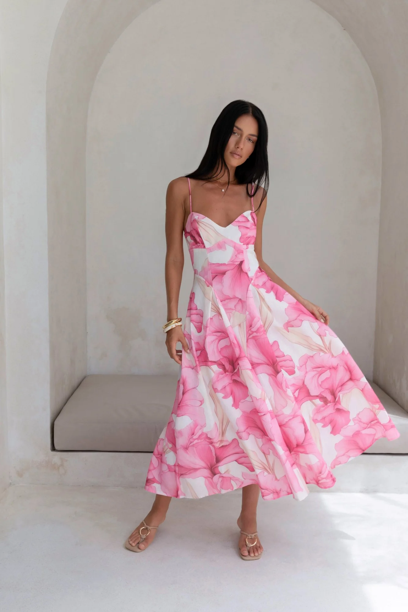 Moments With You Maxi Dress Pink - Image 6