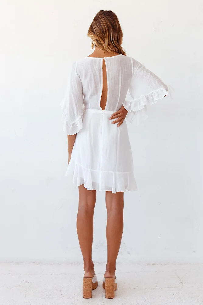 Moon Cycles Dress White - Image 6