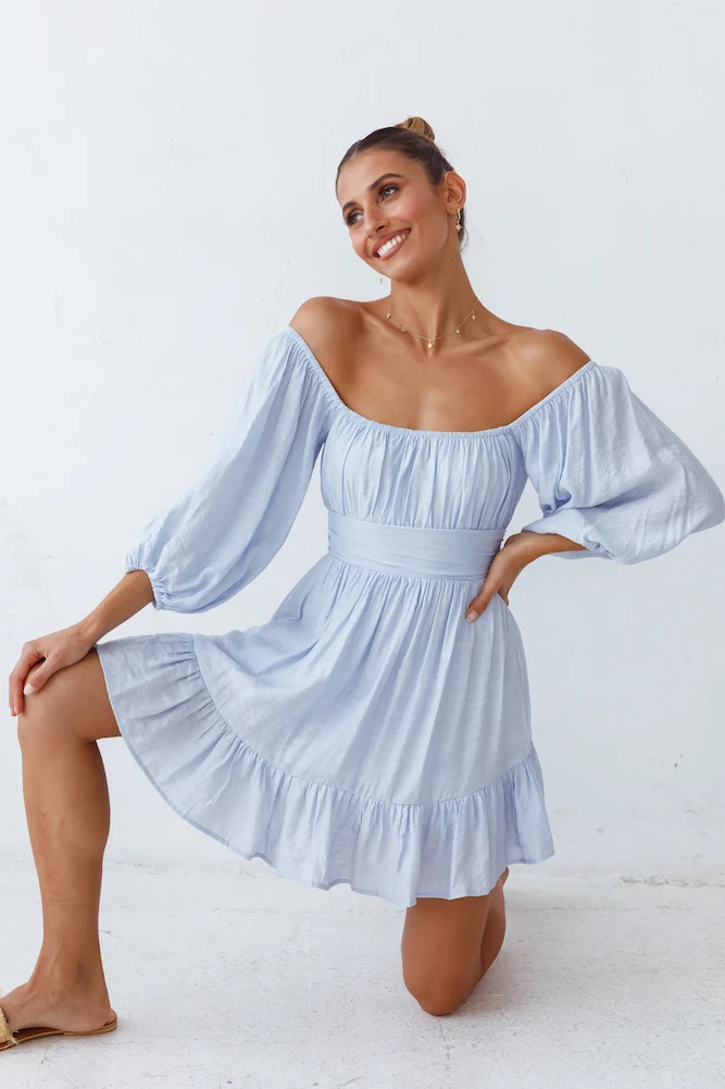 Moonstone Dress Blue - Image 4
