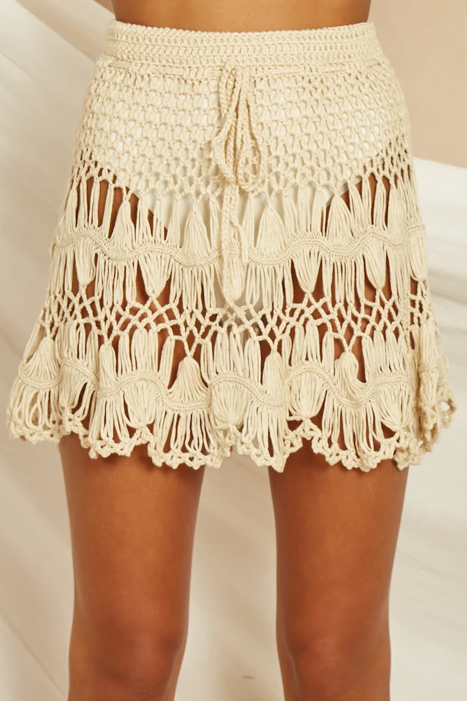 Morning In Ubud Skirt Beige - Image 7