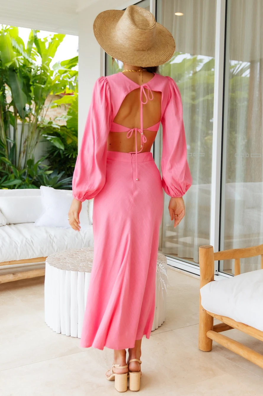 Mornings In Paradise Crop Top Pink - Image 11