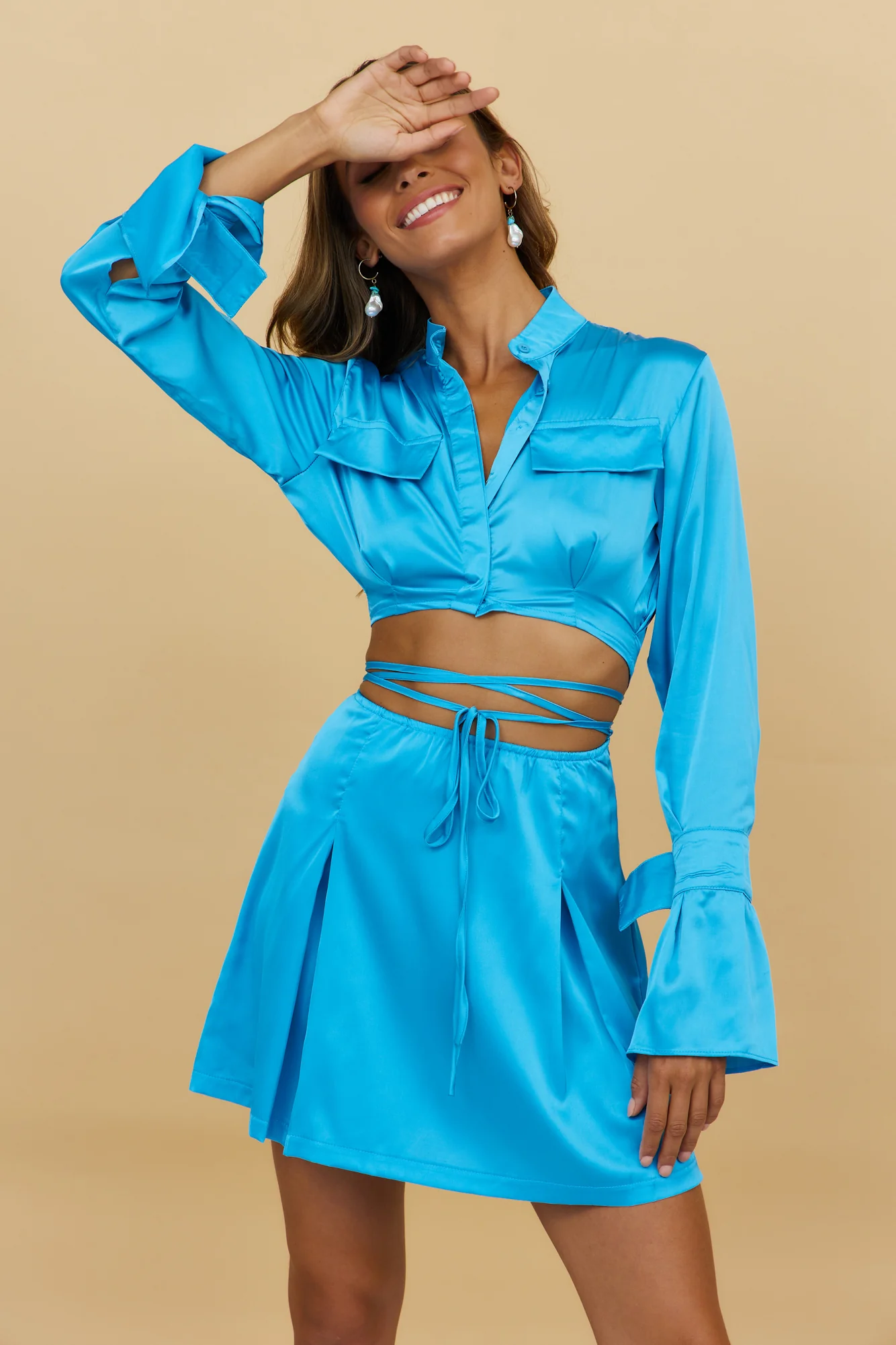 Moving Ahead Skirt Blue - Image 4