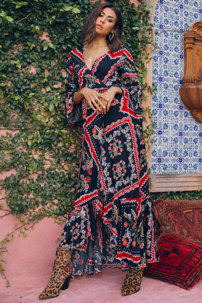 Moving To New York Maxi Dress Black - Image 3