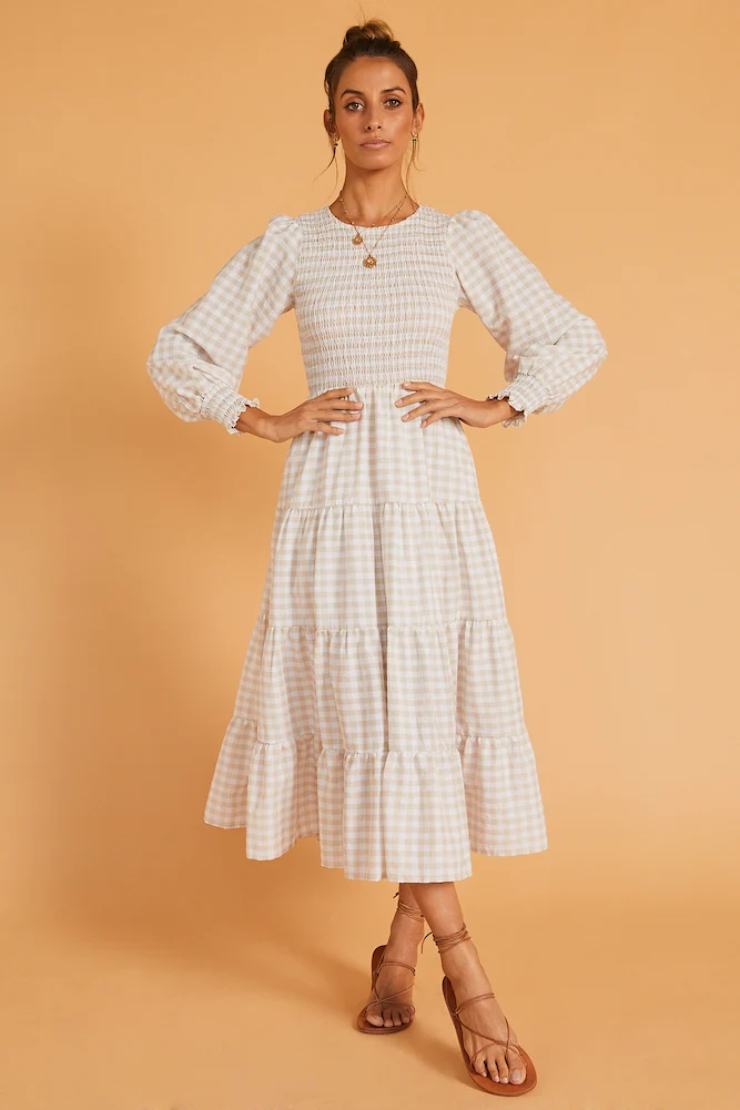 Myself Maxi Dress Beige - Image 4
