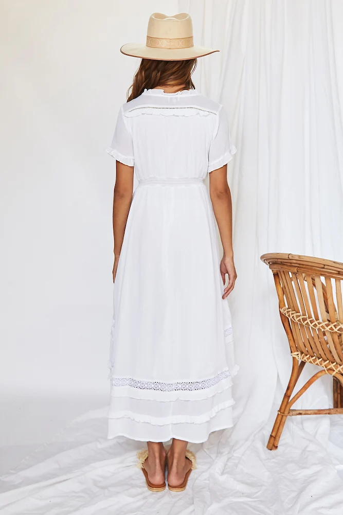 Mystery Of Love Midi Dress White - Image 4