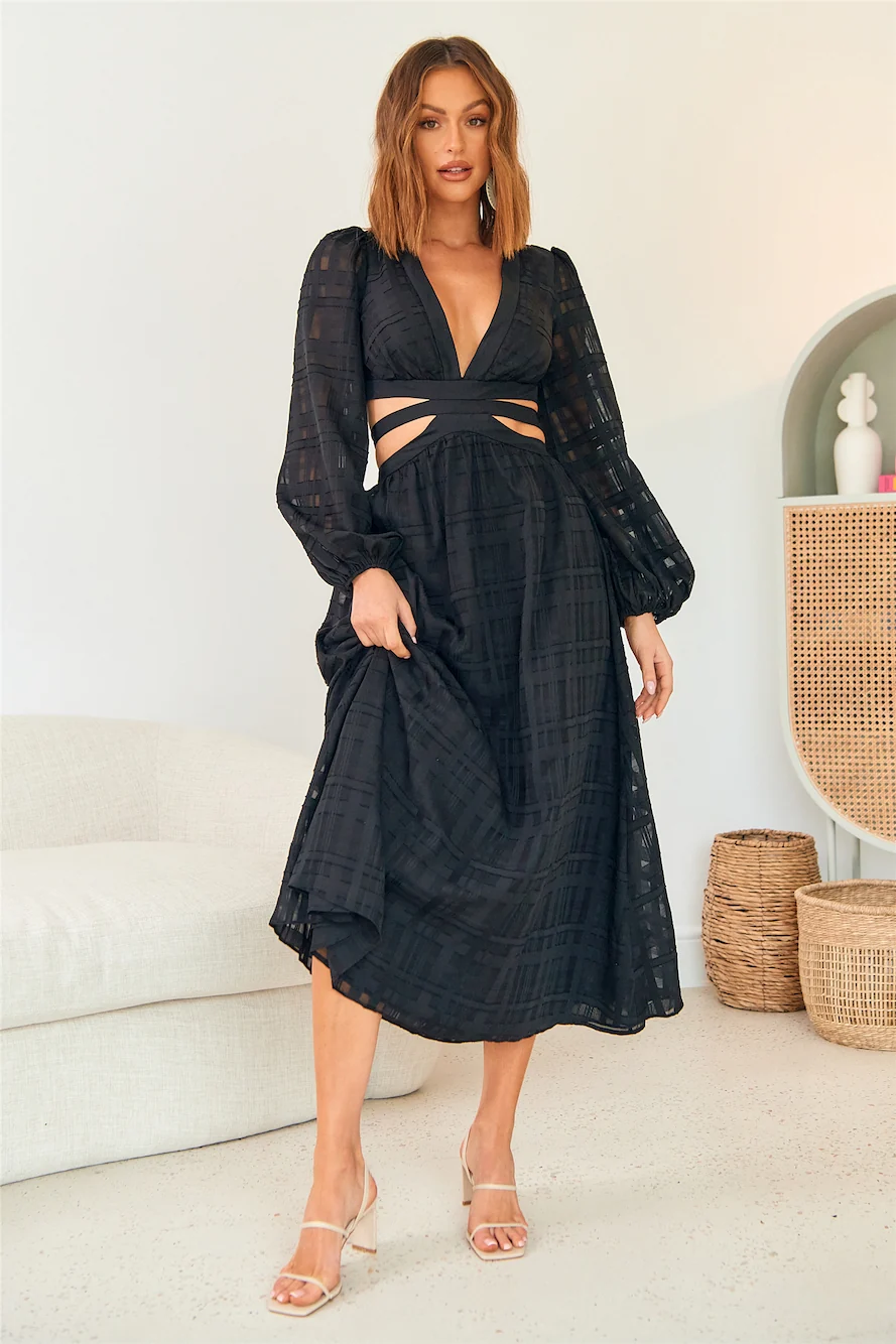 Neo Paradise Maxi Dress Black - Image 5