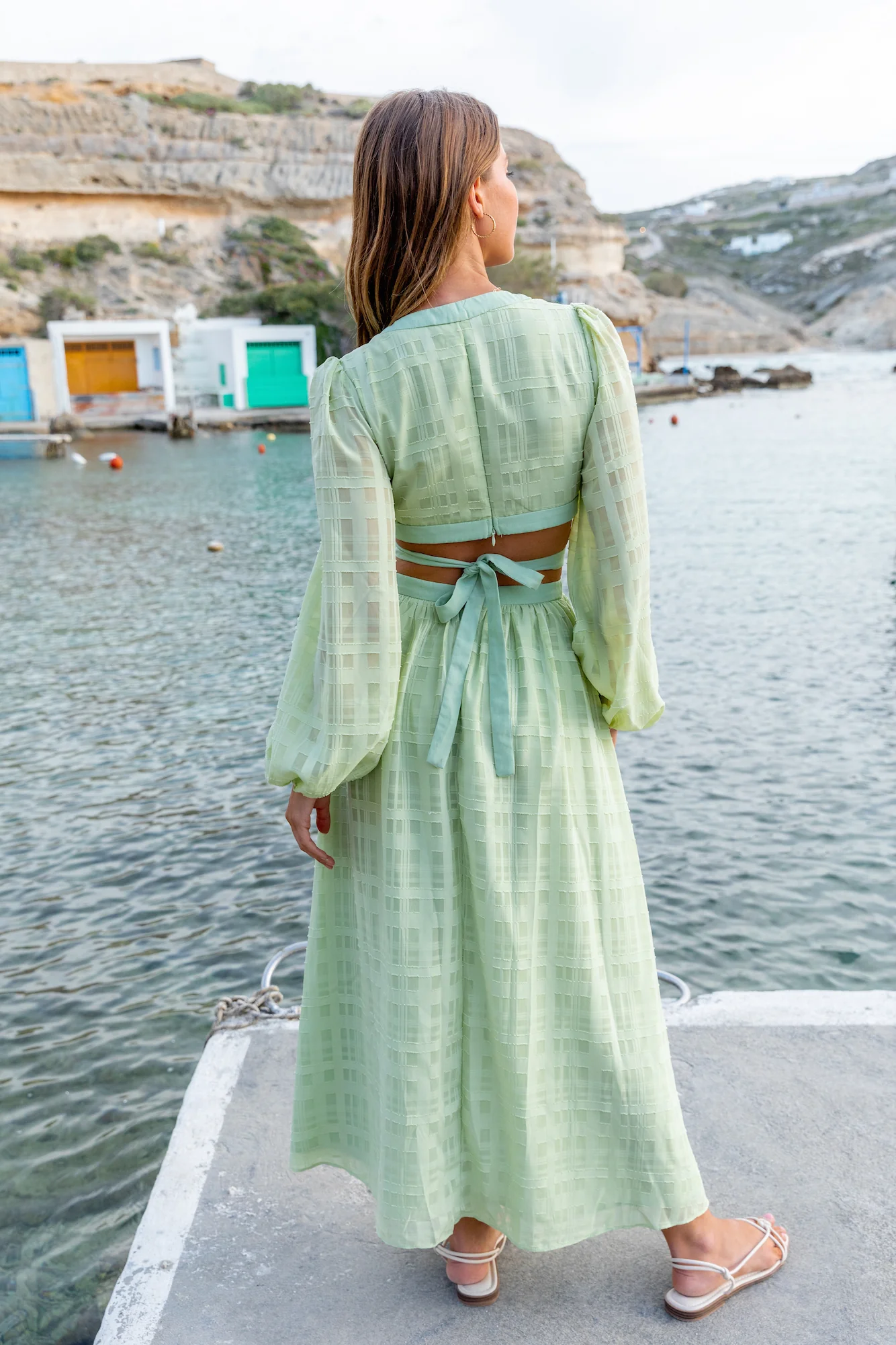 Neo Paradise Maxi Dress Green - Image 5