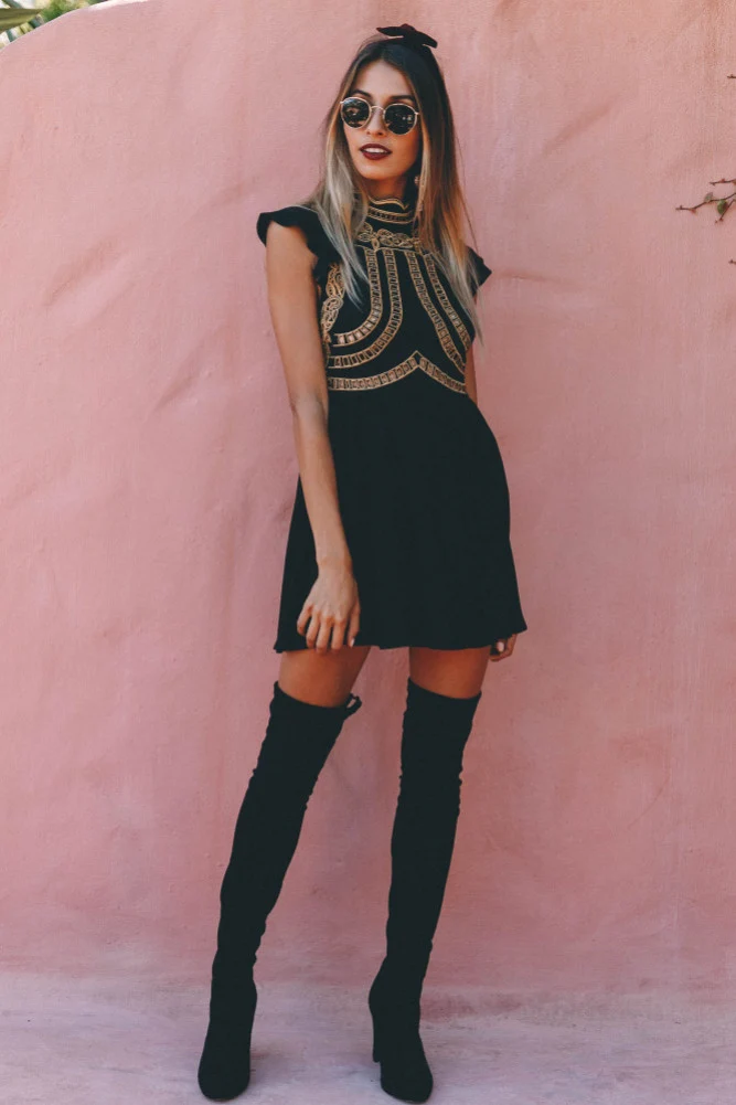 Nicoletta Dress Black - Image 3