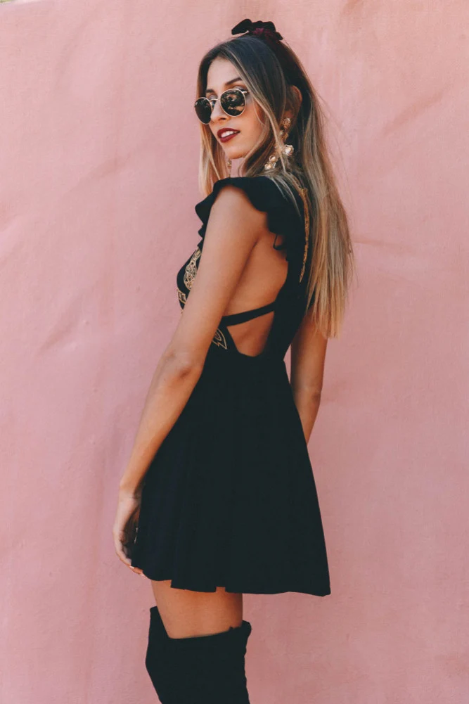 Nicoletta Dress Black - Image 4