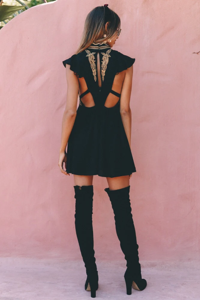 Nicoletta Dress Black - Image 5