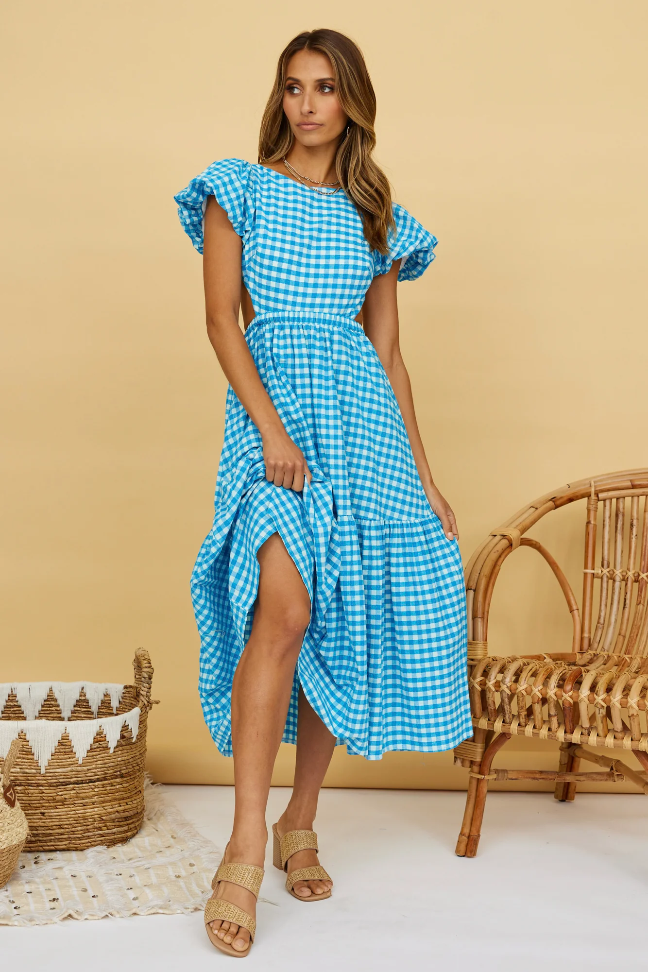 Night Is Over Maxi Dress Blue